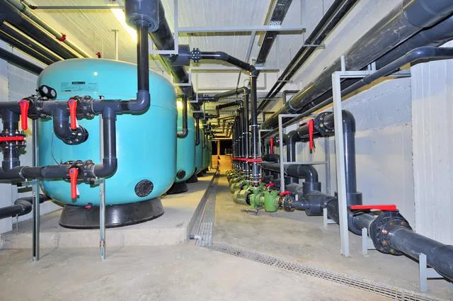 Impianto di filtrazione dell'acqua di grande scala