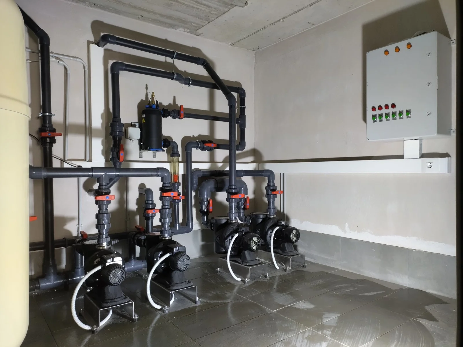 Sala tecnica de la piscina